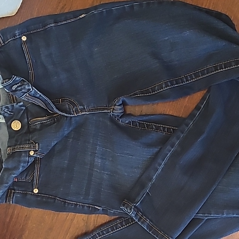 Deep blue skinny jeans